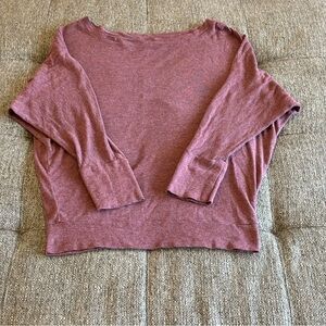 Lucy & Laurel Women’s Shirt Scoop Neck Dolman Sleeves Plum SZ M